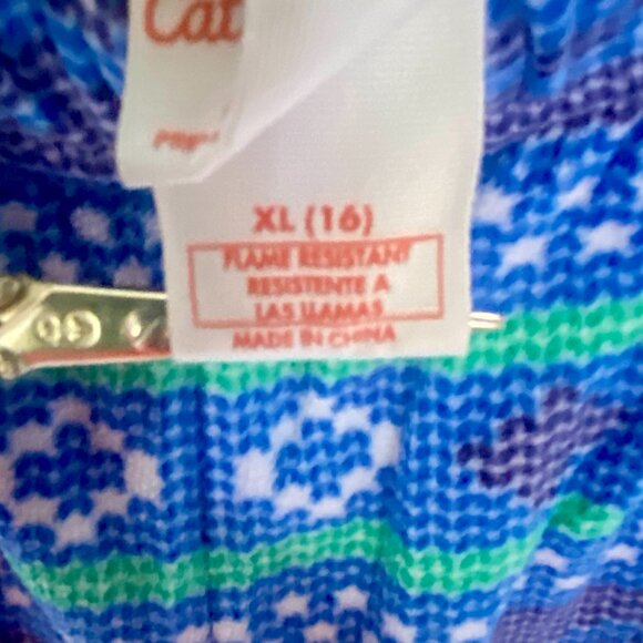 Cat & Jack Winter Pajamas Set, Pants and Top, Soft and Cozy, Size XL (16). - Picture 6 of 12